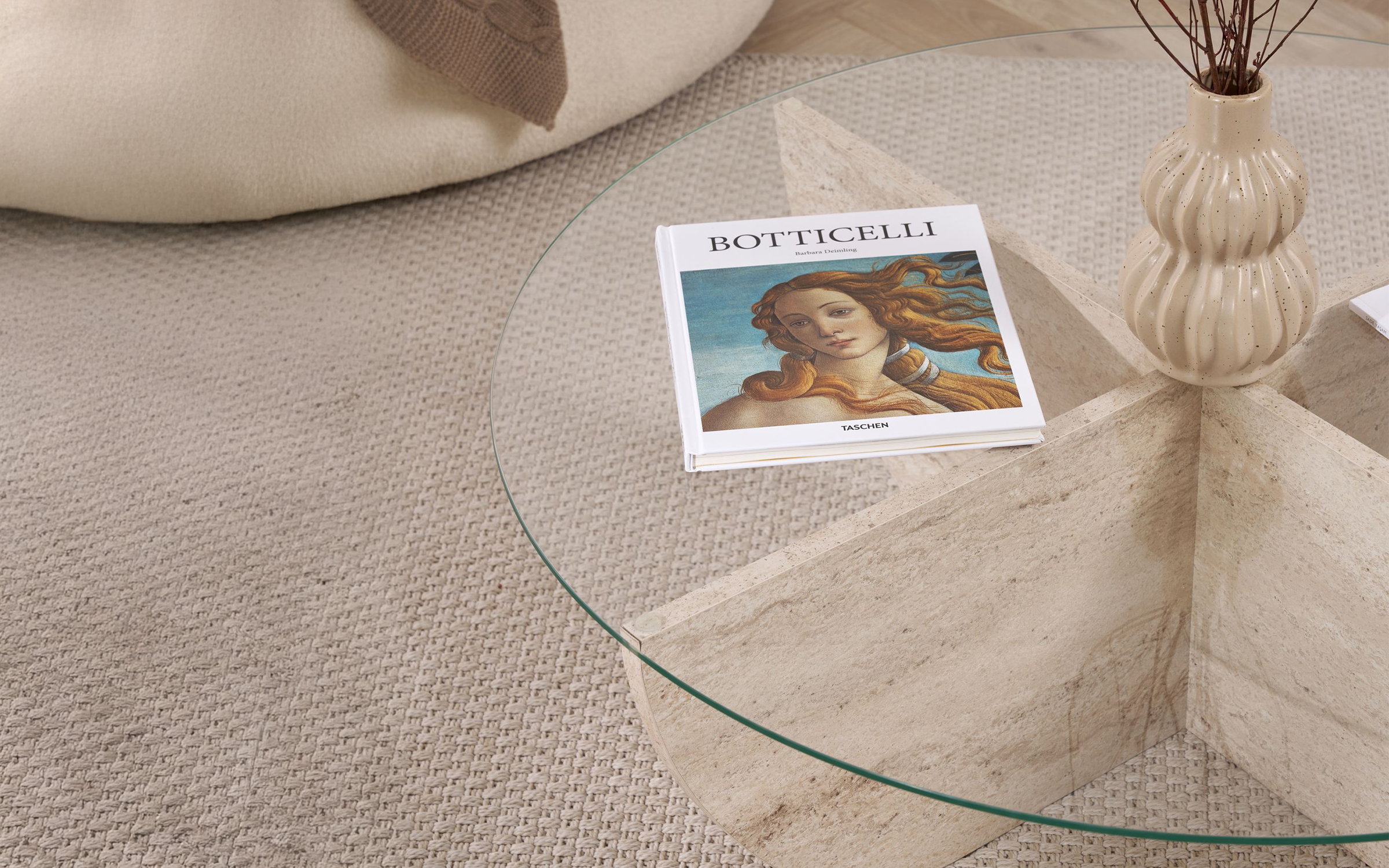 Masuta de cafea Lia, decor travertin  6